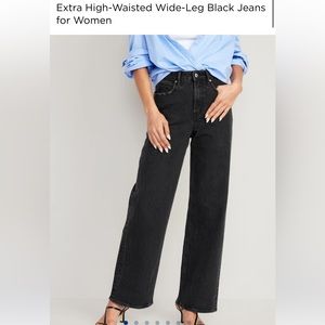 Old Navy Extra High Rise Sky High Wide Leg